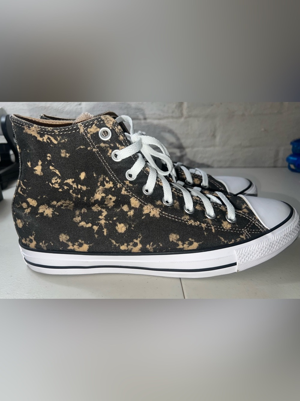 New Converse Chuck Taylor All Star High Dip Ye black High-Top Canvas Sneakers 10